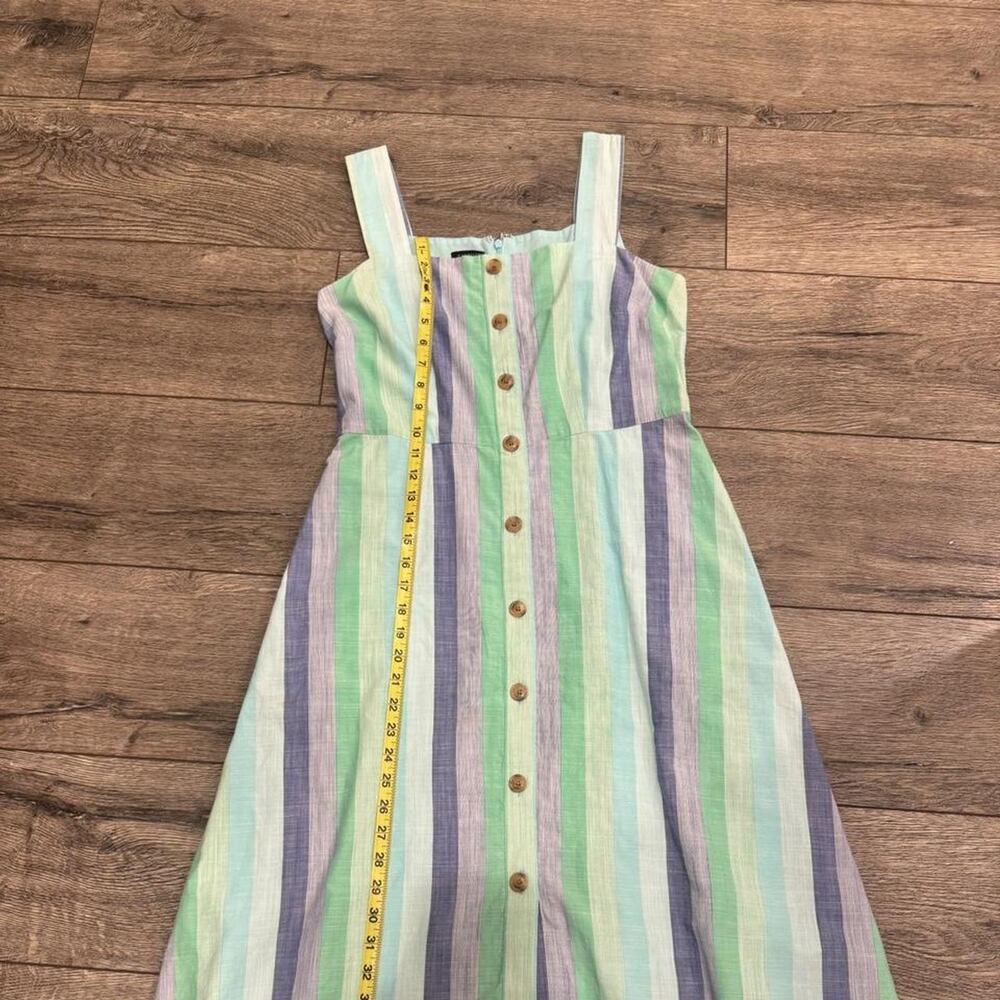 Talbots beachcomber multicoloured striped midi dress